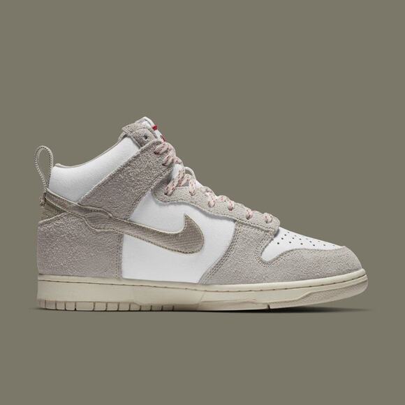 Nike Dunk High Notre Light Orewood Brown White Red Sneakers Men’s Size 10 - Picture 3 of 16